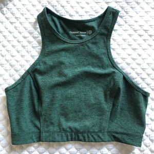 Outdoor Voices Athena Crop top hunter green Medium